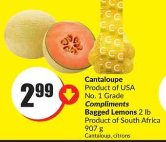FreshCo Cantaloupe product of usa no.1 grade offer
