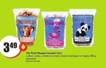 Chalo FreshCo The treat shoppe caramel corn cotton candy, cookies & cream, lemon meringue or maple 280 g assorted offer