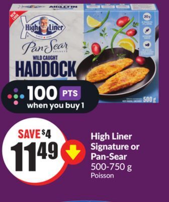 Chalo FreshCo High liner signature or pan-sear 500-750 g offer