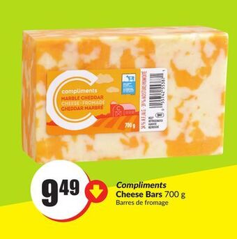 Chalo FreshCo Compliments cheese bars 700 g offer