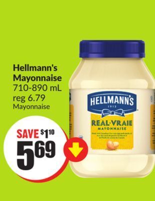 Chalo FreshCo Hellmann's mayonnaise 710-890 ml offer