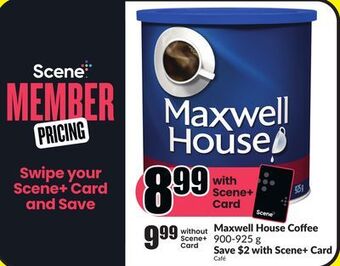 Chalo FreshCo Maxwell house coffee 900-925 g offer