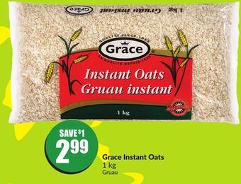 Chalo FreshCo Grace instant oats 1 kg offer