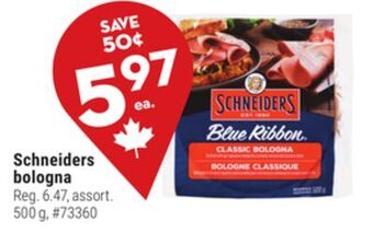 Giant Tiger Schneiders bologna offer