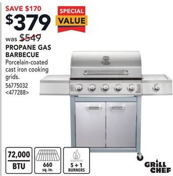 RONA Propane gas barbecue offer