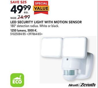 RONA Led security light with motion sensor offer