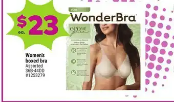 Giant Tiger Wonderbra women's boxed bra offer