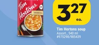 Giant Tiger Tim hortons soup offer
