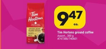 Giant Tiger Tim hortons ground coffee offer
