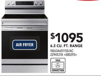 RONA Samsung 6.3 cu. ft. range offer
