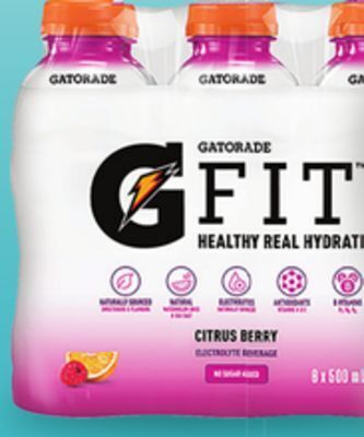 Giant Tiger Gatorade fit electrolyte beverages offer