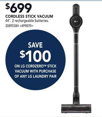 RONA Cordless stick vacuum offer