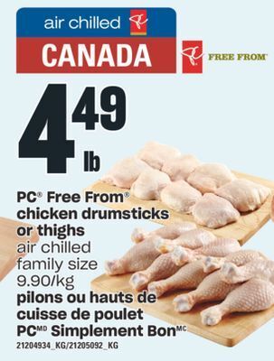 Valu-mart Pilons ou hauts de cuisse de poulet pc simplement bon offer