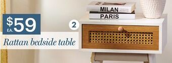 Giant Tiger Rattan bedside table offer