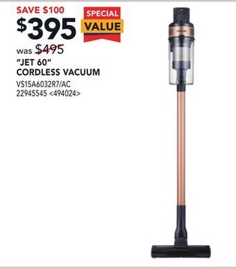 RONA Jet 60 cordless vacuum offer
