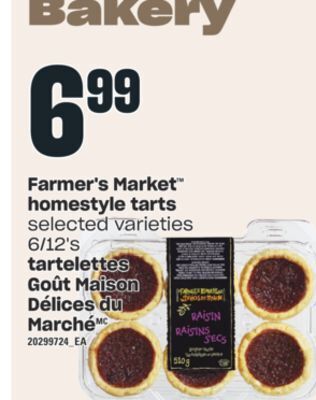 Valu-mart Tartelettes goût maison délices du marché, 6/12's offer
