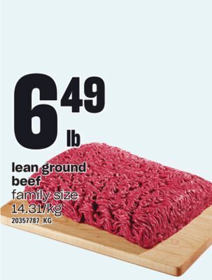 Zehrs Markets Lean ground beef offer