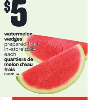 Valu-mart Quartiers de melon d'eau frais offer