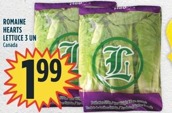 Marché Adonis Romaine hearts lettuce 3 un offer