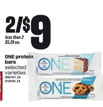 Zehrs Markets One protein bars offer