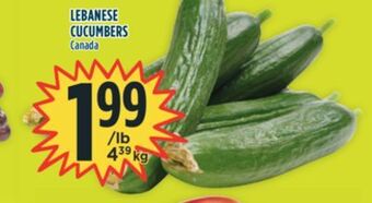 Marché Adonis Lebanese cucumbers offer