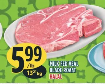 Marché Adonis Milk fed veal blade roast halal offer