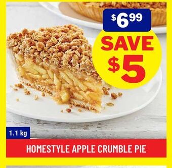 M & M Food Market Homestyle apple crumble pie offer