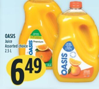 Marché Adonis Oasis juice offer