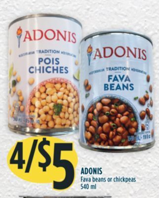 Marché Adonis Adonis fava beans or chickpeas offer