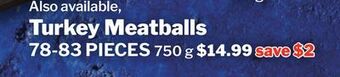 M & M Food Market Turkey meatballs offer