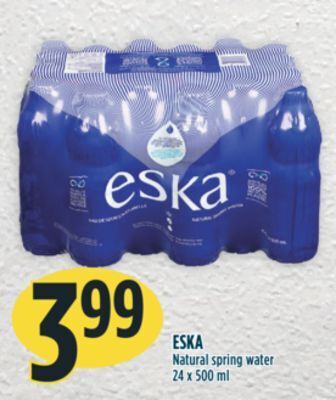 Marché Adonis Eska natural spring water offer
