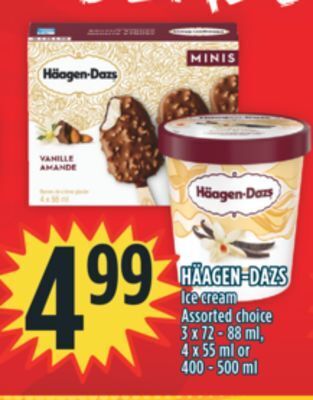 Marché Adonis Häagen-dazs ice cream offer