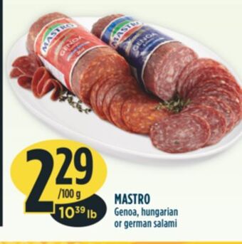 Marché Adonis Mastro genoa, hungarian or german salami offer