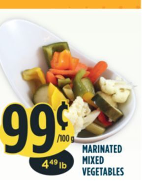 Marché Adonis Marinated mixed vegetables offer