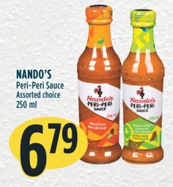 Marché Adonis Nando's peri-peri sauce offer