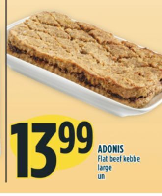 Marché Adonis Adonis flat beef kebbe large offer