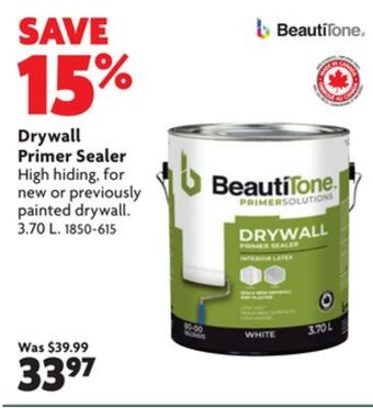 Home Hardware Drywall primer sealer offer