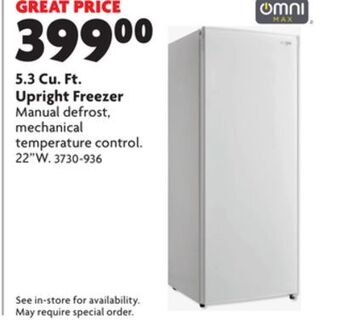 Home Hardware 5.3 cu. ft. upright freezer offer