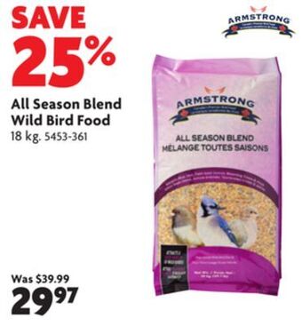 Home Hardware All season blend wild bird food offer