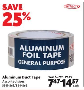 Home Hardware Aluminum duct tape offer