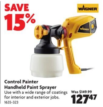 Home Hardware Control painter handheld paint sprayer offer