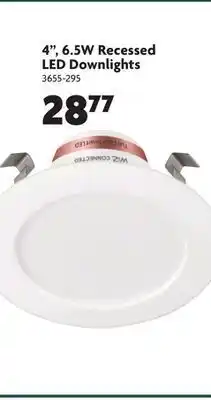 Home Hardware 4, 6.5w recessed led downlights offer