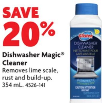 Home Hardware Dishwasher magic® cleaner offer