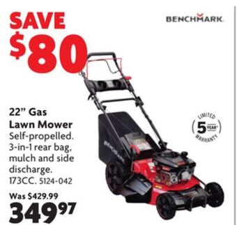 Home Hardware 22 gas lawn mower offer