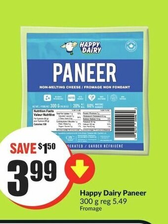 FreshCo Happy Dairy Paneer 300 g offer
