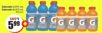 FreshCo Gatorade 6x591 mL Gatorade 8x355 mL offer