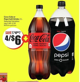FreshCo Coca-Cola or Pepsi Soft Drinks 2 L offer