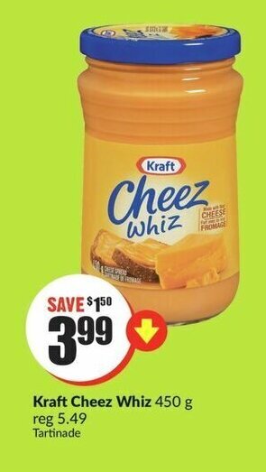FreshCo Kraft Cheez Whiz 450 g offer