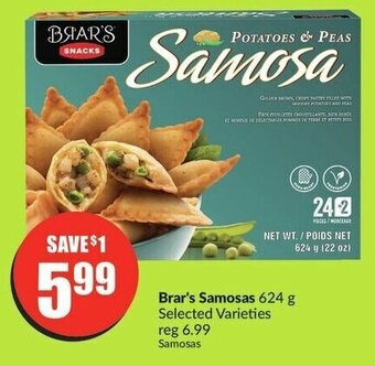 FreshCo Brar's Samosas 624 g offer