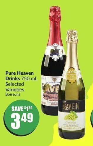 FreshCo Pure Heaven Drinks 750 mL offer